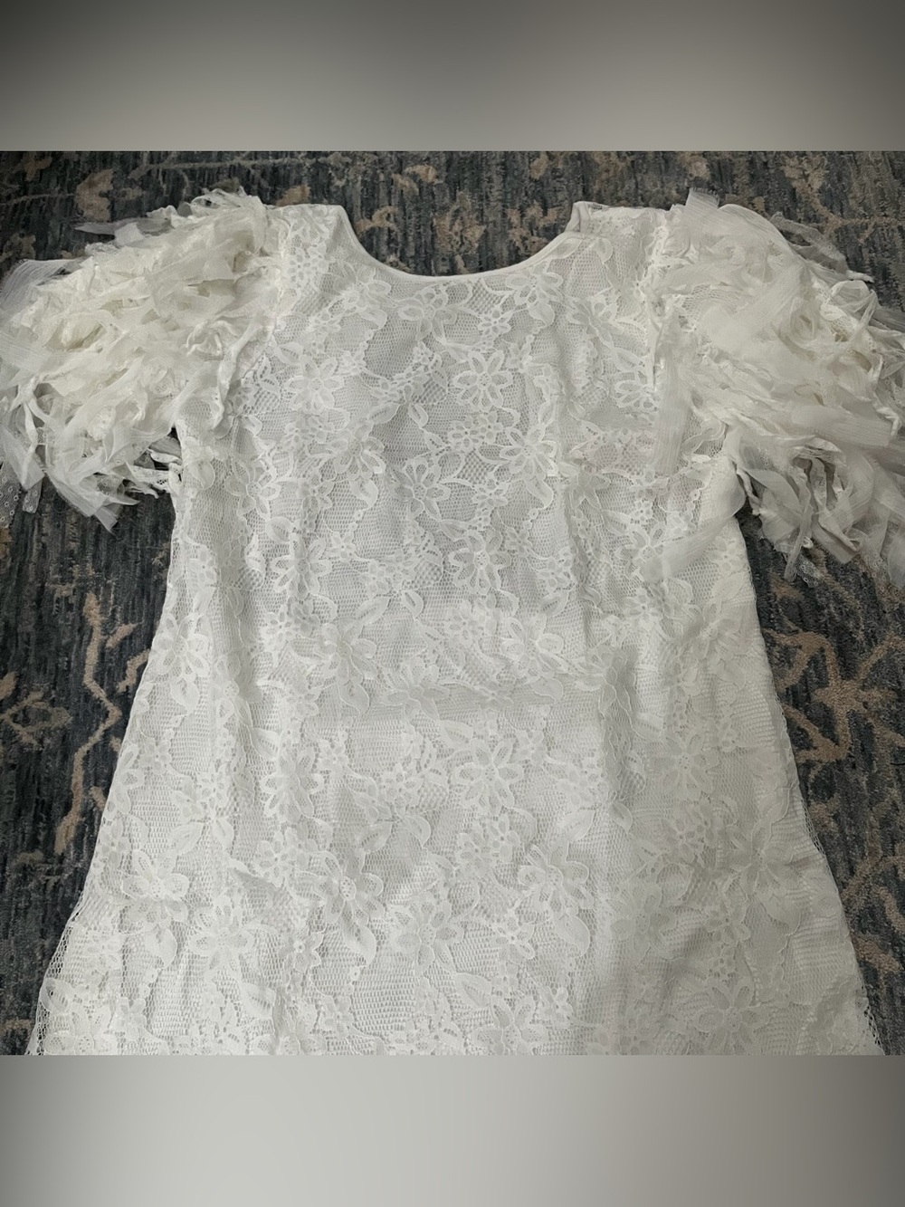 Free People Songbird Mini Dress White Large - Picture 3 of 10